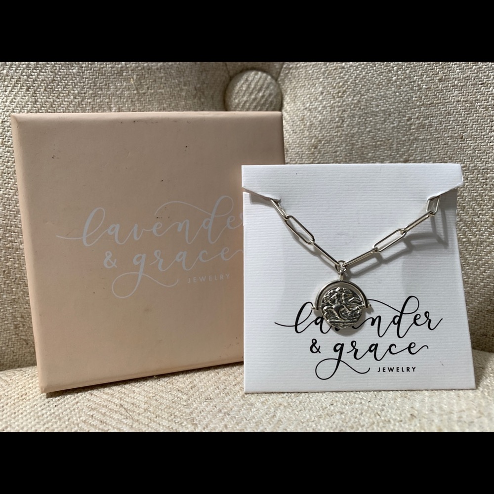 Lavender & Grace Silver Genie Necklace